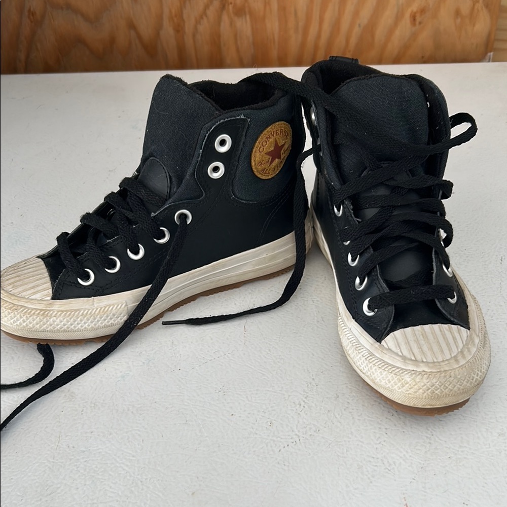 Converse Black and White High-Top Sneakers
